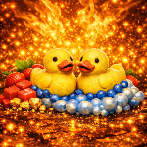 Quackers The Bubbly Duck Bathbomb - Sweet Red Berry